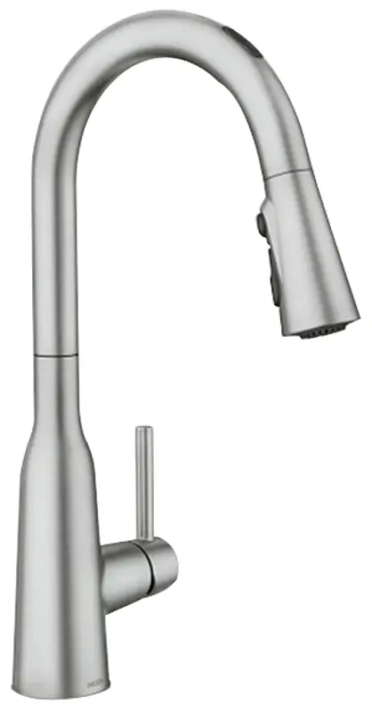 Moen Zyla Series 87272EVSRS Pulldown Kitchen Faucet, 1.5 gpm, 1-Handle, 3-Faucet Hole, Metal, Stain-proof Steel