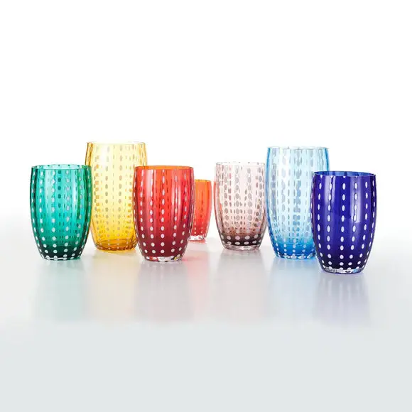 Perle Colored Glass Tumbler, Adjust 2
