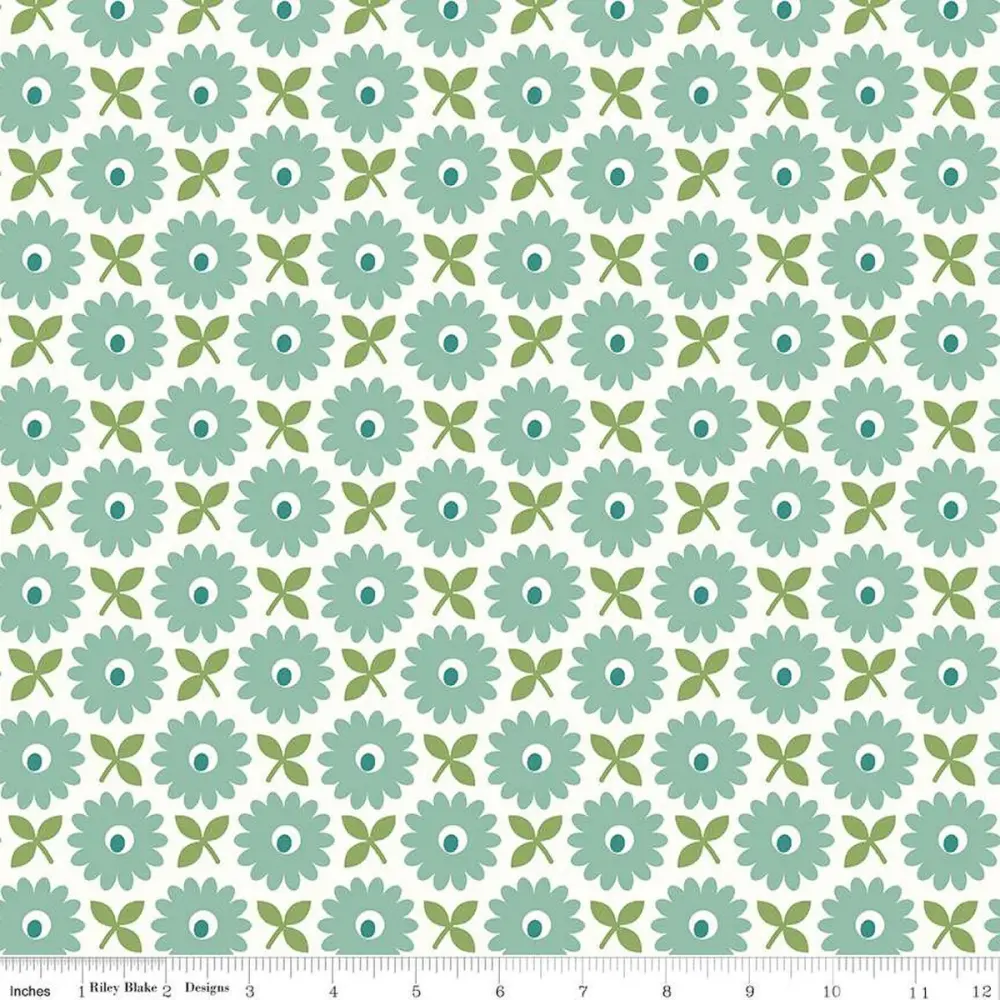 Riley Blake Lori Holt Home Town Heirloom Sea Glass Backing Fabric 108" SOLD PER HALF YARD WB-13601-HEIRSEAGLAS WON'T BE RE...