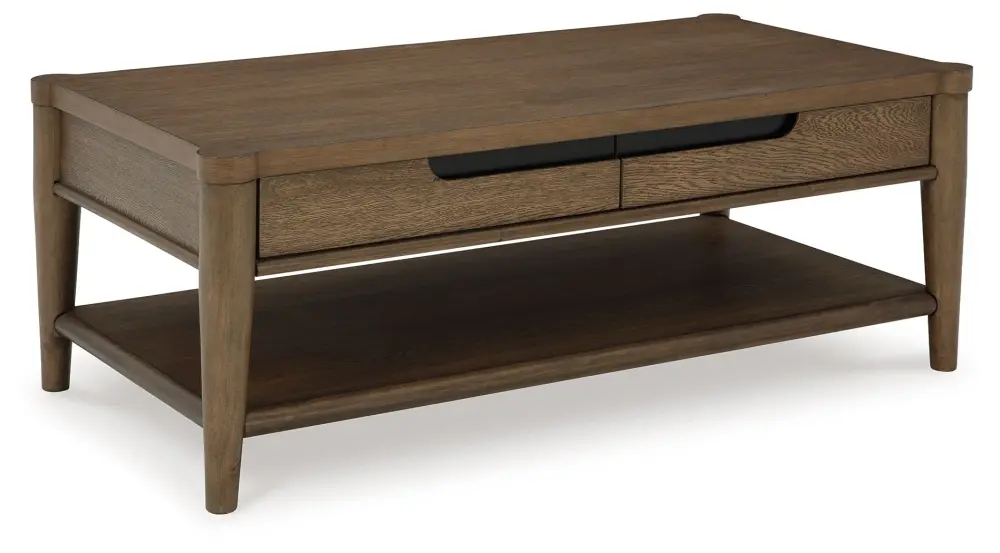 Roanhowe - Rectangular Cocktail Table - Taupe