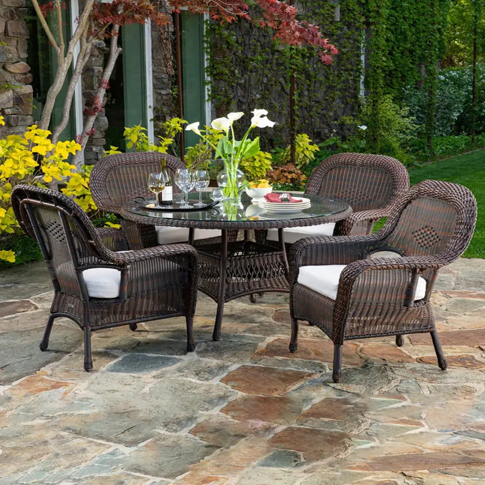 Sea Pines 5pc Outdoor Wicker Dining Place