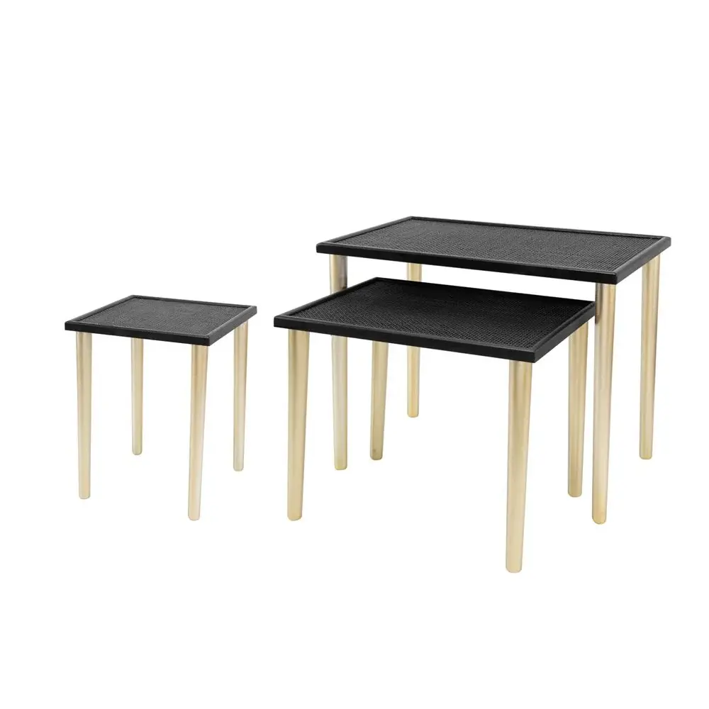 Side Tables place 3) - Black / Gold