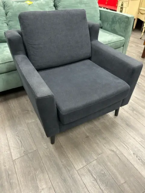 Arcade Game Cabinet GREY UPHOLSTERED CHAIR