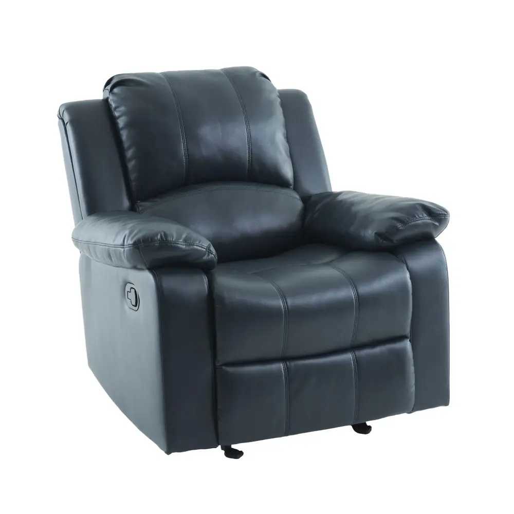 Charlotte - Gel Glider Recliner Well-built Wood Frame - Blue