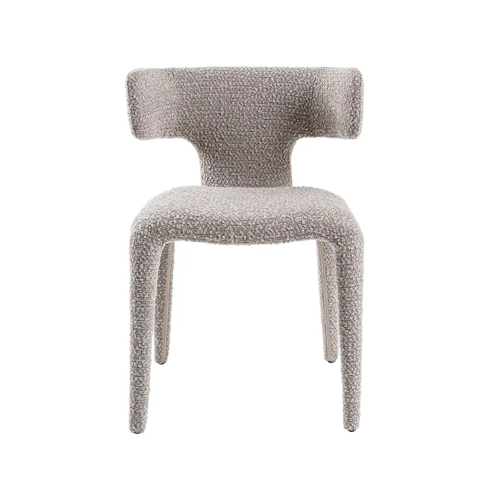 Modrest Saehee - Up-to-date Light Grey Fabric Dining Chair