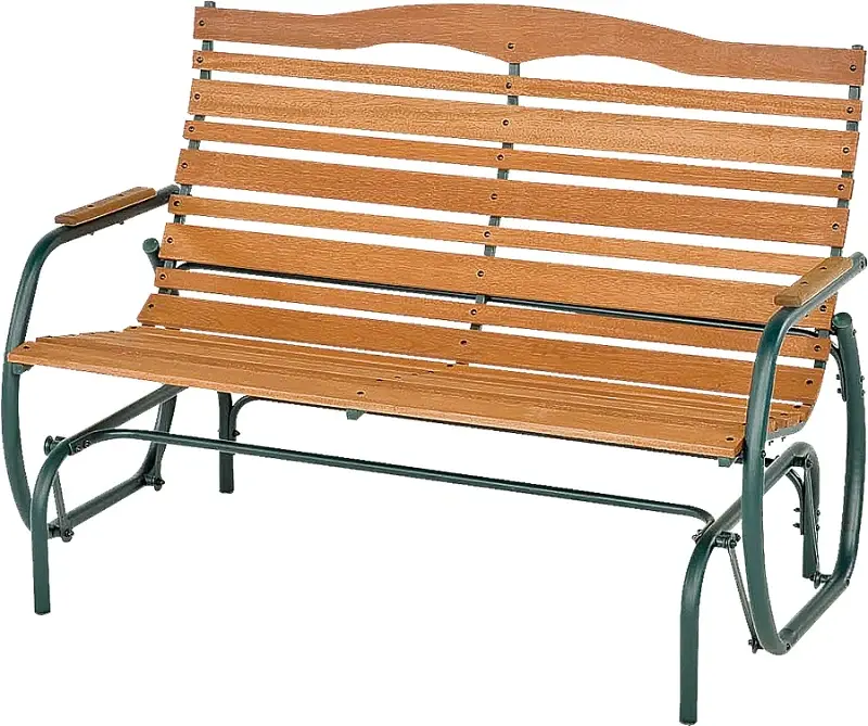 Seasonal Trends CG-44Z Double Glider Bench, 48.5 W, 30 D, 37.5 H, 500 lb Seating, Stainless Frame