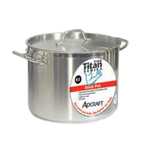 Adcraft Titan Induction Stock Pot Cover 80 quart, SSP-80