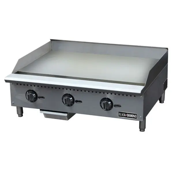 Black Diamond Thermostatic Gas Griddle 36", BDCTG-36T
