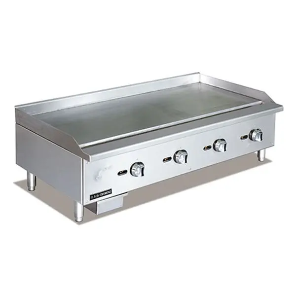 Carbon Black Diamond Quality Series Gas Griddle 48", BDECTG-48/NG