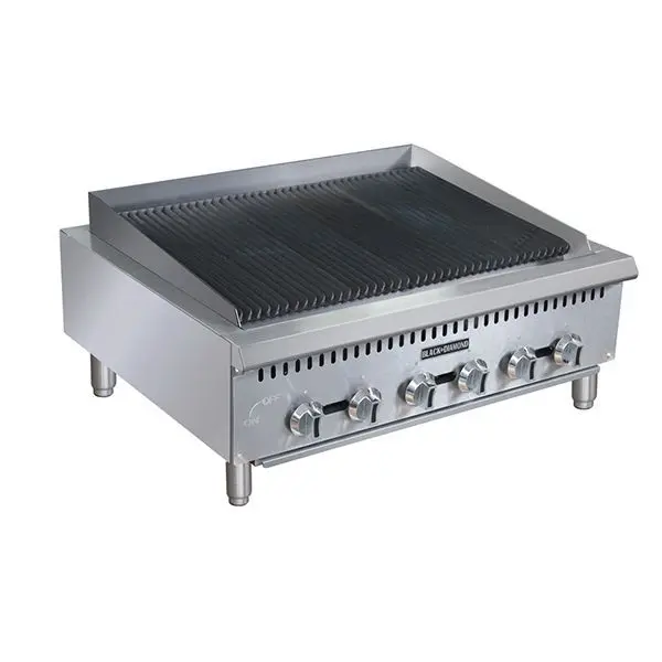 Jet Rugged Black Diamond Heavy Duty Gas Charbroiler 36", BDCTC-36
