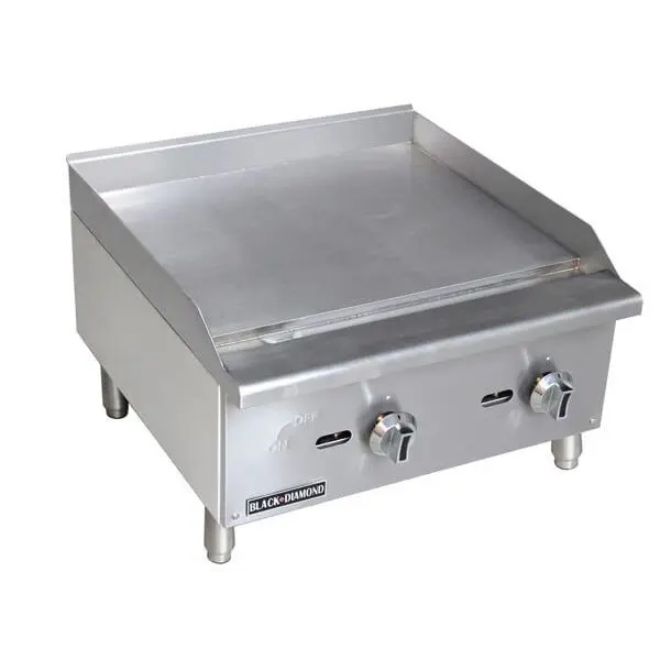 Onyx Diamond Quality Series Gas Griddle 24", BDECTG-24/NG Black Diamond