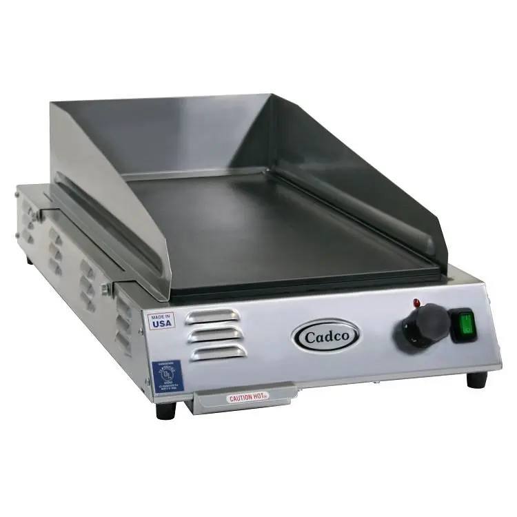Cadco Medium-Duty Countertop Space Saver Griddle 120V, CG-5FB