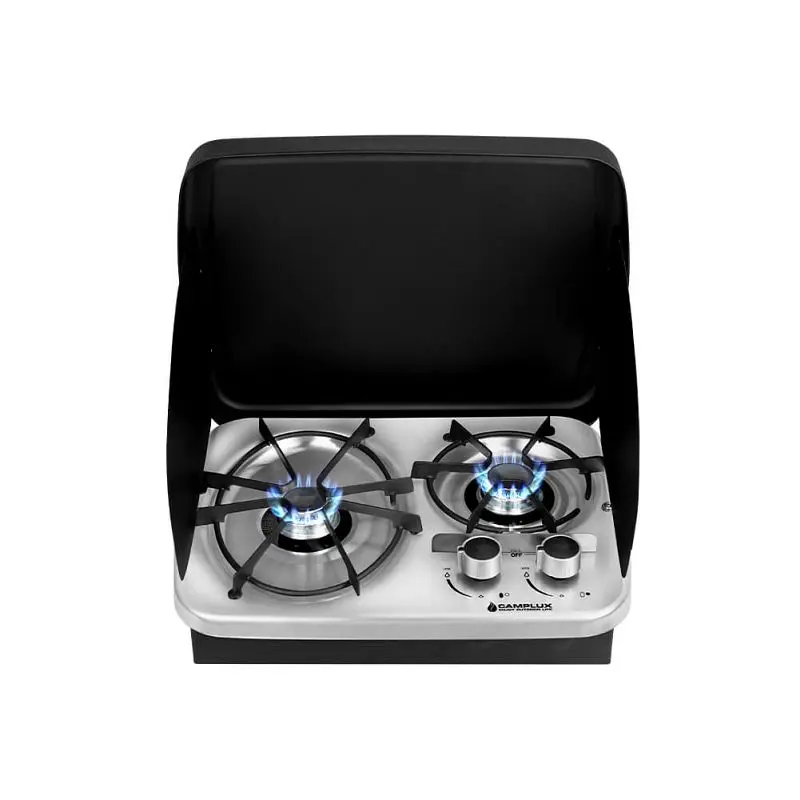 Camplux RV 2 Burner Gas Cooktop Manual Ignition, RV201S
