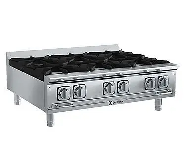Electrolux Extra-Large Professional EMPower Restaurant Range burners, gas, 36" wide, (6) 32,500 BTU (195,000 BTU tota...