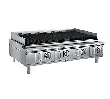 Electrolux Plug-and-Play Professional EMPower Restaurant Range charbroiler, 48" wide, gas, 132,000 BTU, cast iron rad...