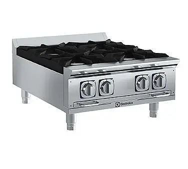 Electrolux Precision Professional EMPower Restaurant Range burners, gas, 24" wide, (4) open burners, 32,500 BTU each,...