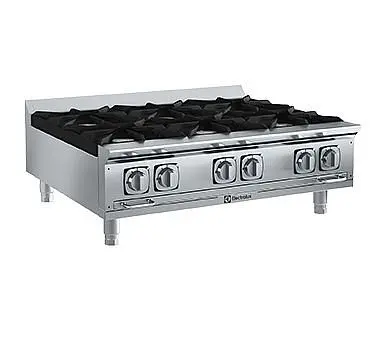 Electrolux Professional EMPower Restaurant Range burners, gas, 36" wide, (6) open burners, 32,500 BTU each, 169103