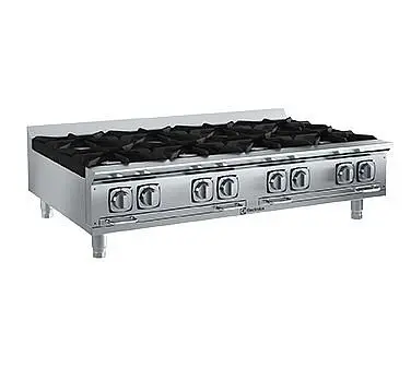 Electrolux Professional EMPower Restaurant Range burners, gas, 48" wide, (8) open burners, 32,500 BTU each, 169104