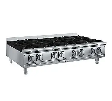 Electrolux Professional EMPower Restaurant Range burners, gas, 48" wide, (8) 32,500 BTU (260,000 BTU total) open burn...
