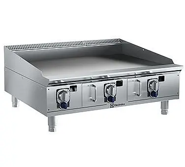 Electrolux Robust Professional EMPower Restaurant Range griddle, 36" wide, gas, 78,000 BTU, smooth top, 4" adjus...