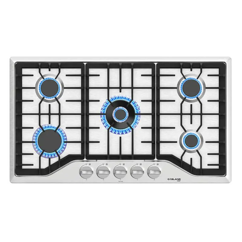 GASLAND 36" Gas Cooktop, 5 Burner, Front Regulation, PRO GH2365SF
