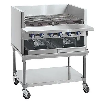 Imperial Smoke Broiler, gas, countertop, 72", (13) burners, cast iron radiants & grates, IABA-72