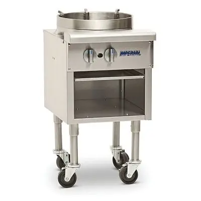 Imperial UL-Listed Wok Range, gas, 18"W, (1) Tempura 3 ring burner, 16" wok opening, ISP-18-W