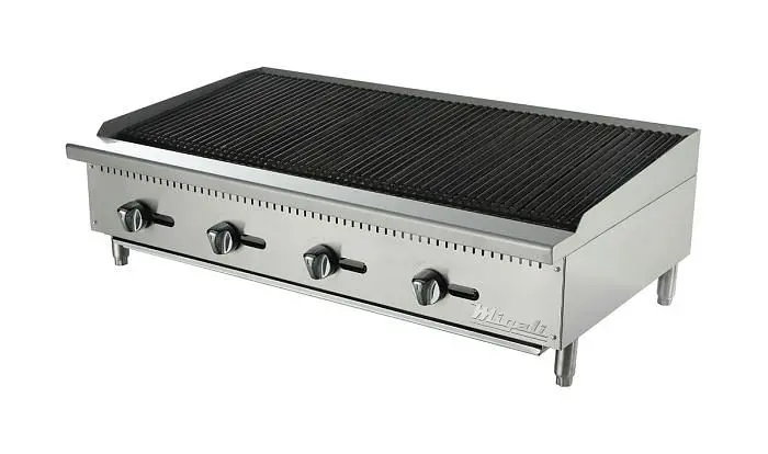 Migali 48″ Wide Char-Rock Broiler, 140,000 BTU, 48"x27.6"x15.2" (WxDxH), C-CR48