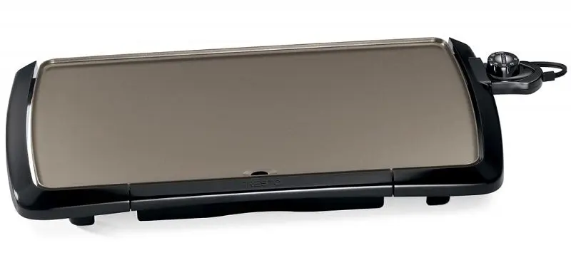 Presto Corrosion-Resistant Electric Cool-Touch Griddle Ceramic Nonstick Surface, 07055