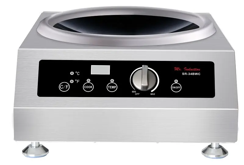 Sunpentown 3400W Wok Induction Burner, SR-34BWC