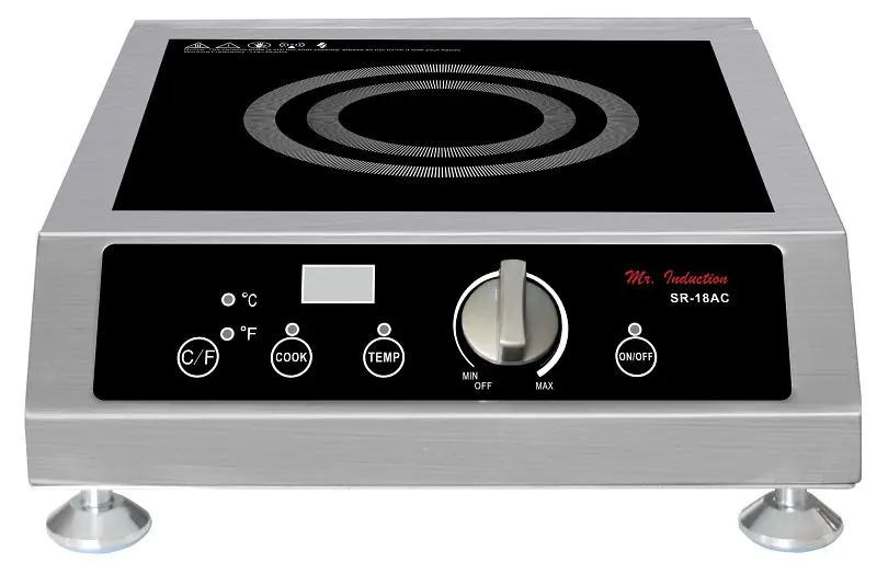 Sunpentown Classic 1800W Commercial Induction Range (Countertop), SR-18AC