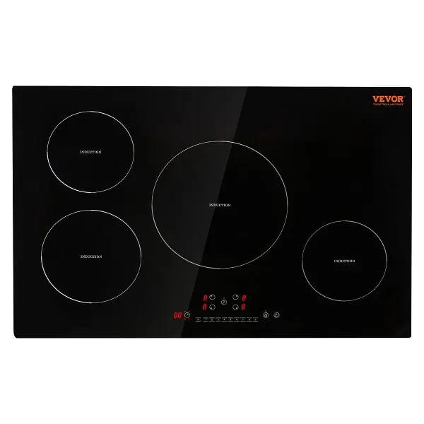 VEVOR Electric Cooktop, 4 Burners, QRSDC4308100WDW17V4, 840349927572
