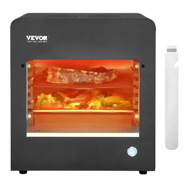 VEVOR Heavy Electric Steak Grill 1800W Smokeless Mechanical Stainless Steel Home, NPKJDRSDXKJXNVDX7V1