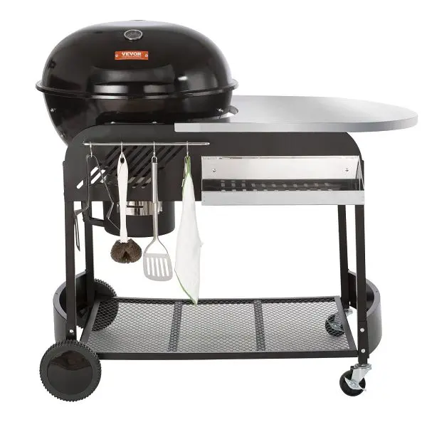 VEVOR 21 inch Kettle Charcoal Grill BBQ Travel-friendly Grill Cart Outdoor Cooking, DXZ28434148406VJAV0