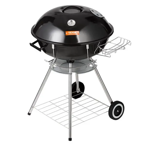 VEVOR 22 inch Kettle Charcoal Grill, Luxury Kettle Grill Wheels and Cover, PGLCJKETTLE22IHXUV0
