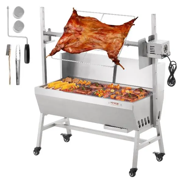 VEVOR Jumbo Roaster Spit Rotisserie BBQ Grill Pig Lamb Stylishken Roaster 42W 135 lbs, DDXZKJ35YCDBV3Y2GV1