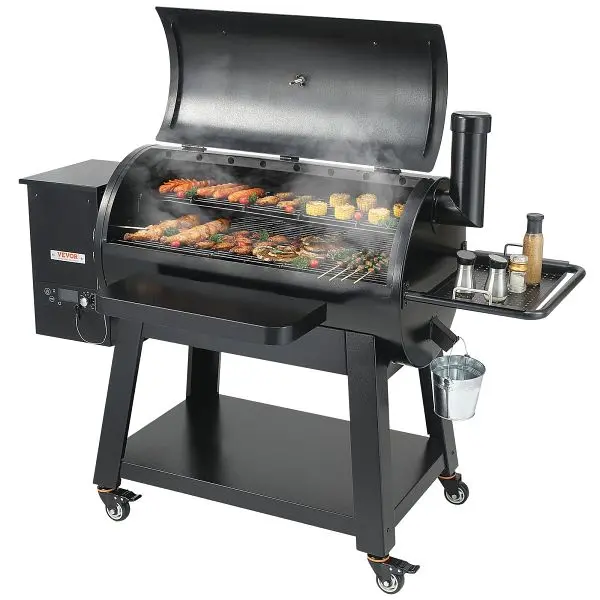 VEVOR No-Tool 62" Heavy Duty Charcoal Grill BBQ Travel-friendly Grill Cart Outdoor Cooking, W88020160500FEFRXV1