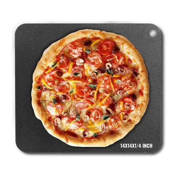 VEVOR Versatile Pizza Steel, 14" x 14" x 1/4" Pizza Steel Plate Oven, FXPSPSGB1414SMHUVV0