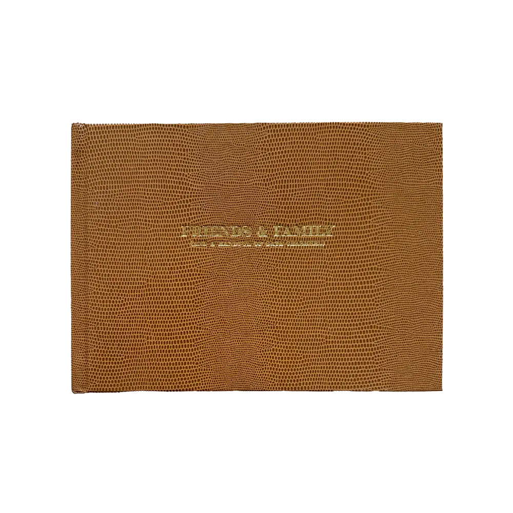 Premium Quality Sloan Street Stationer Guest Books - Friends and Family Canary