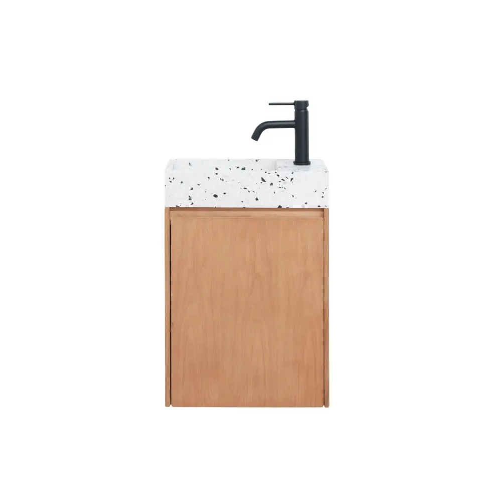 Hotel-Grade Luxury Krabi Hand Scrub Toilet Oak - White Terrazzo