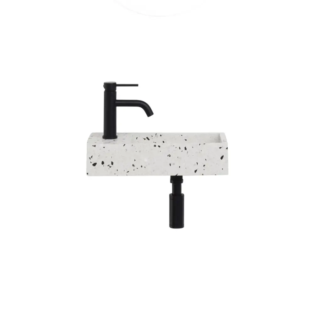 Premium Water-Resistant Handenwasser toilet Terrazzo - Porto - Left Hand Drain