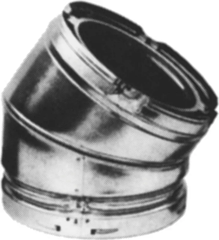 AmeriVent 6HS-030 Elbow Adjust, Includes: (2) Elbows, 17 L Dimensions