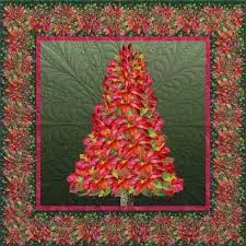 Candy Quilt Design 3-D Christmas Tree Pattern 64" x 64" # CQDM-11