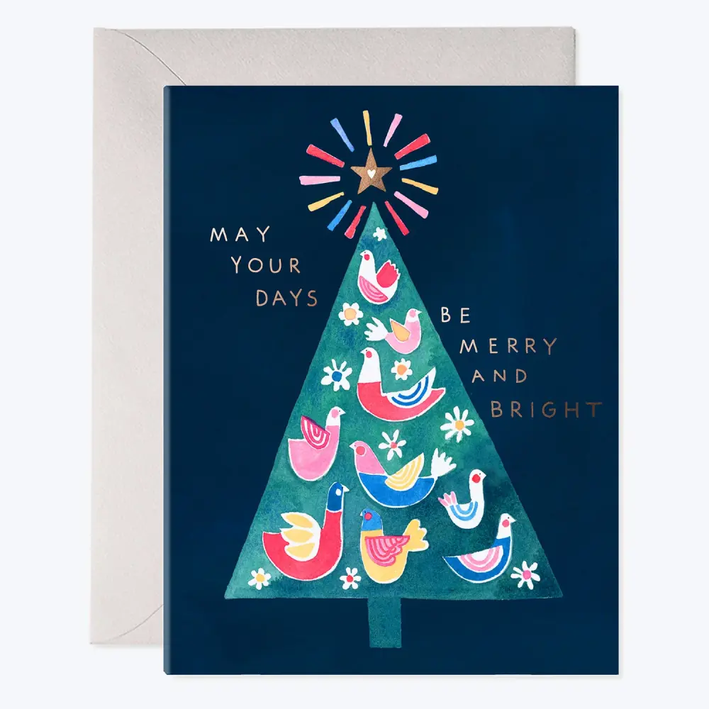 Merry Tree Card Holiday Tree Protection