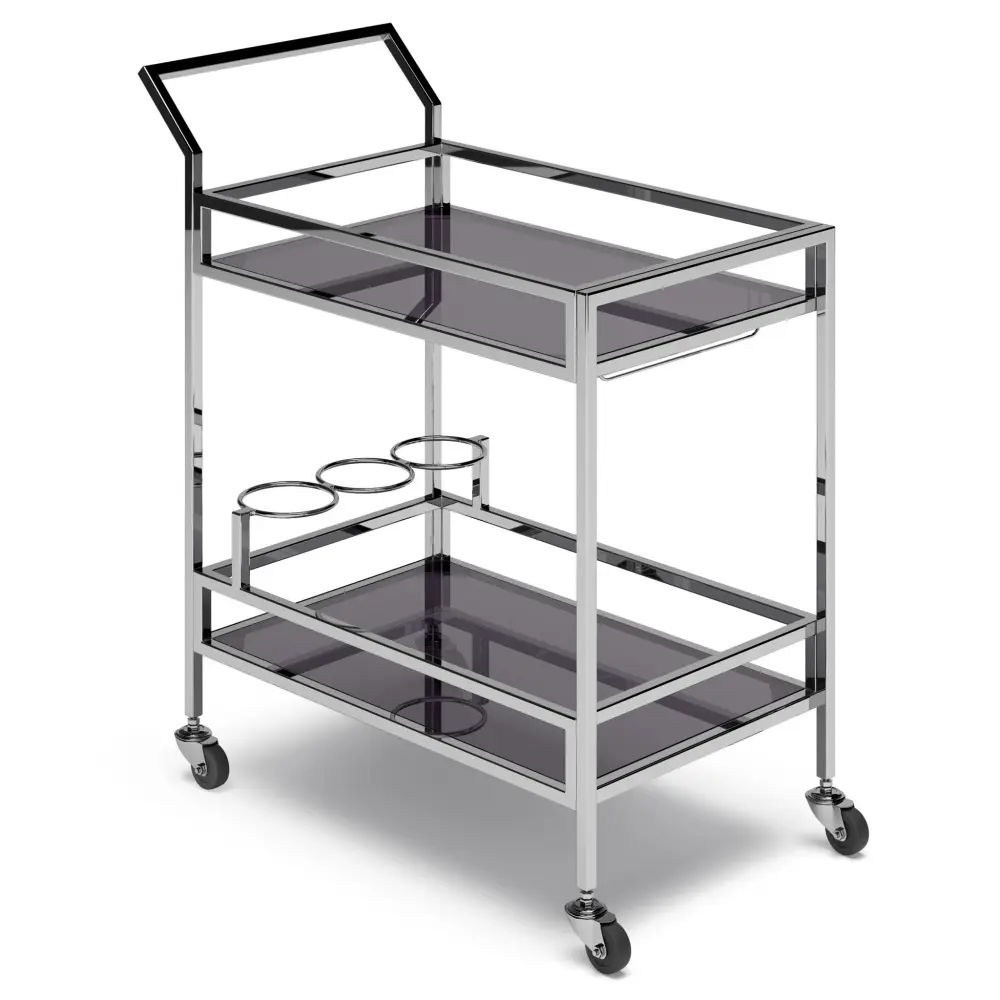 Counter Height Watts - Bar Cart - Chromium