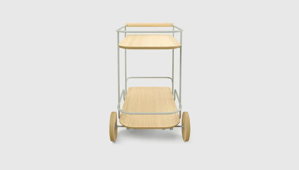 Industrial Style Arcade Bar Cart