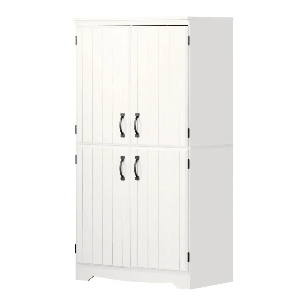 4-Door Storage Cabinet - Farnel Pure Chalk