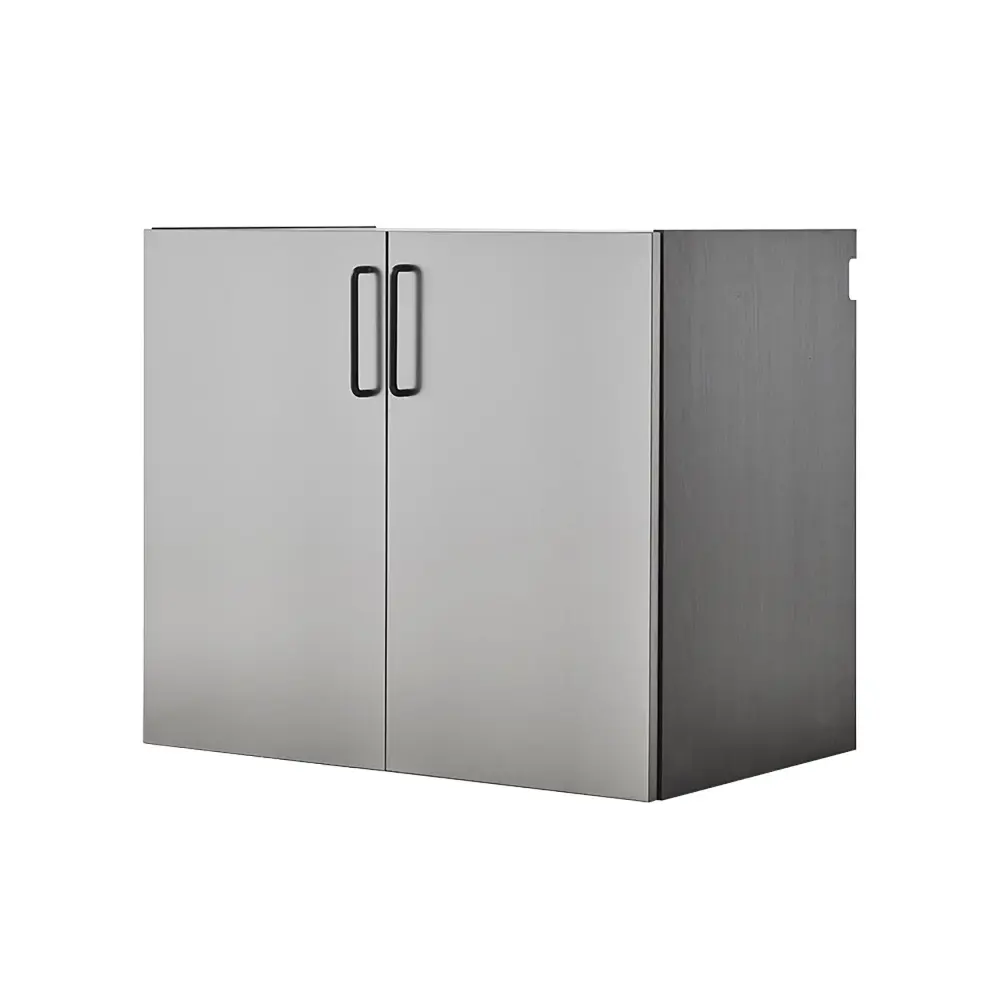Astro Series - Steel Wall Mounted Base Door Storage Cabinet - Metallic Gray