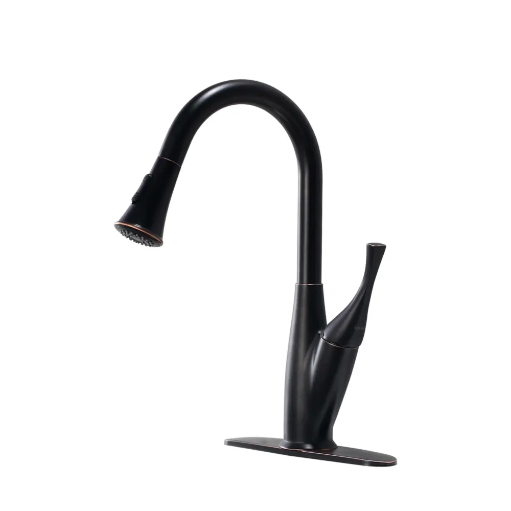 Kitchen Faucet Pull Out Sprayer - Oil-Rubbed Rustic gold