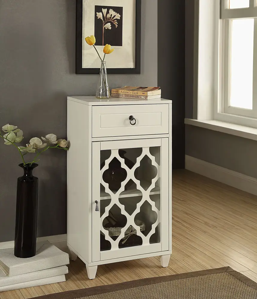 Textured Throw Pillow Ceara - Accent Table - Alabaster